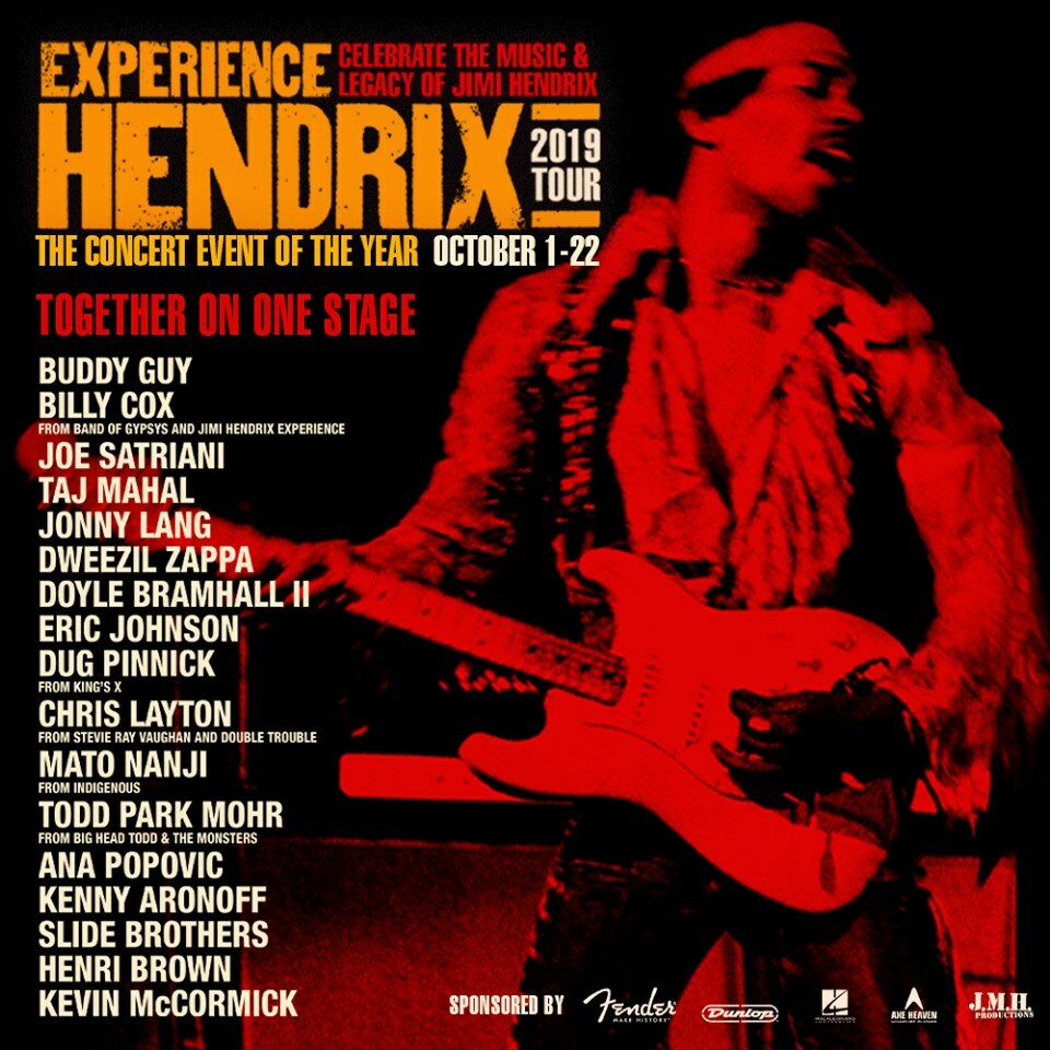 Catch Todd Park Mohr on the 2019 Hendrix Experience Tour!