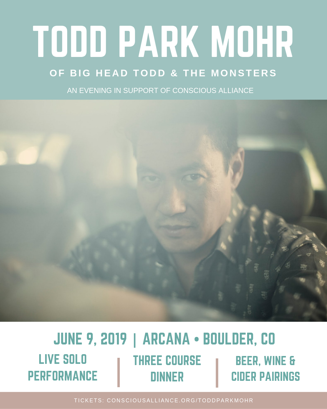 Todd Park Mohr Solo Performance in Boulder: June 9!